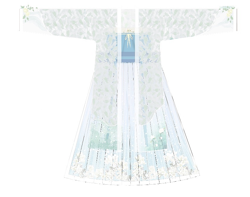 「汉服设计」去年出款的汉服设计稿