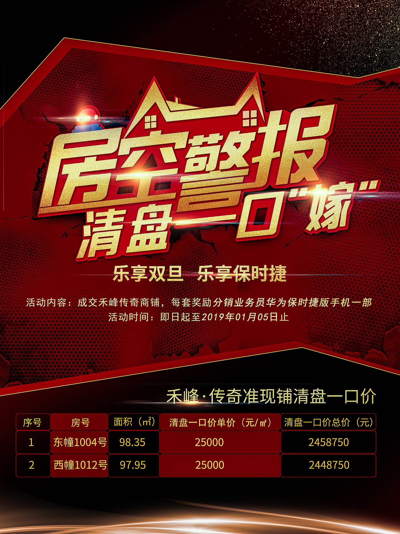 房产公司活动（清盘准现铺/防空警报）海报设计（图ZMTg2MTA0MDA0） - 海报 - 站酷设计师appppp_原创素材 - 站酷ZCOOL