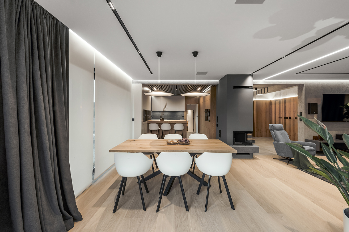 高级灰+极简,理性严谨的“爷范儿”空间