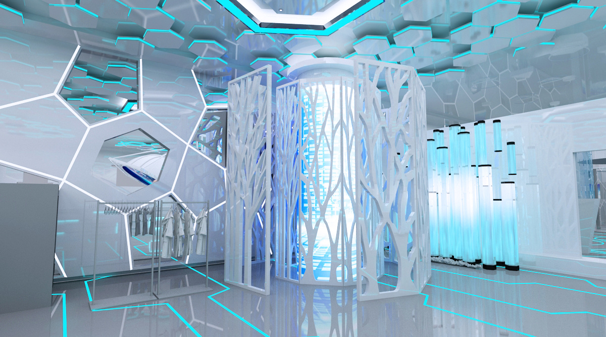 虚拟科技展厅 展厅设计 效果图设计 3d设计|三维|建筑/空间|红绿灯的