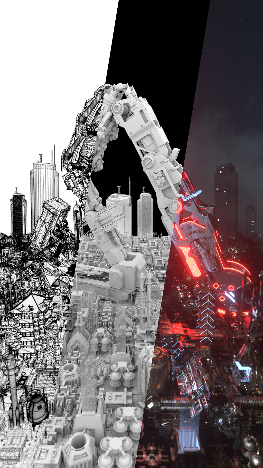 机械科技海报|三维|场景|章鱼octopoda - 原创作品 - 站酷 (zcool)