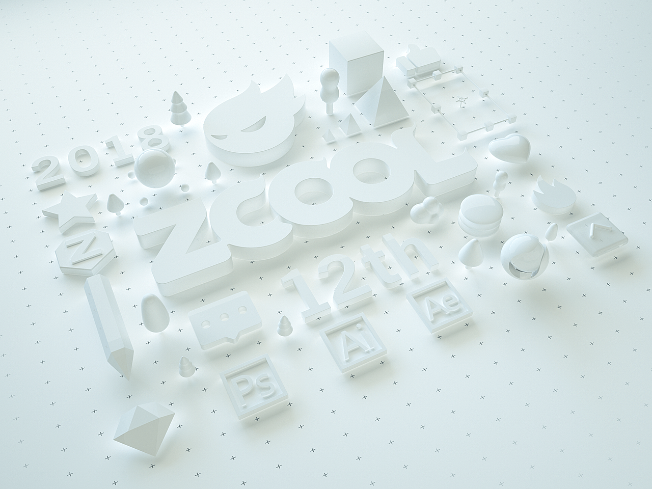 站酷本命年 设计不设限（图ZMTIwMzcyMjAw） - 其他三维 - 站酷设计师几十年原创素材 - 站酷ZCOOL