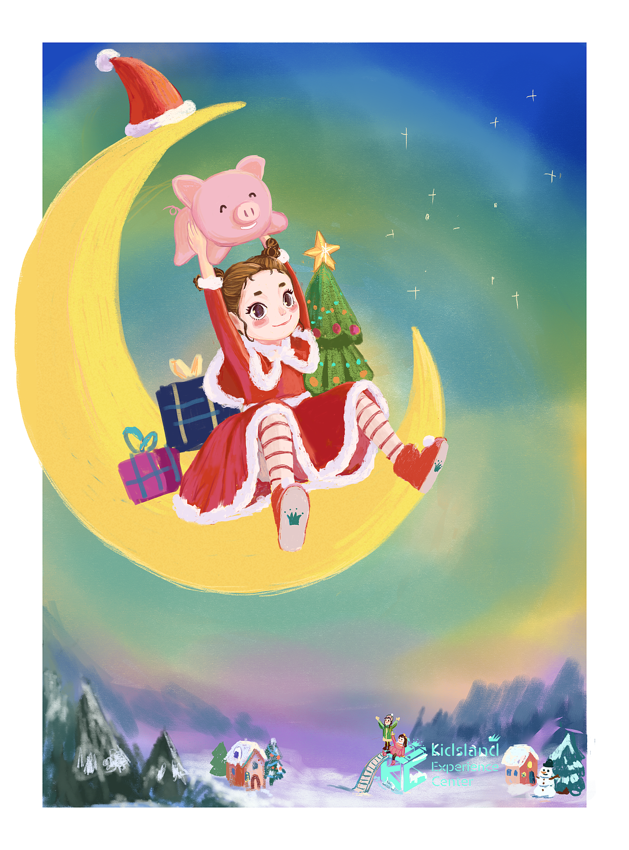 Kidsland圣诞节插画