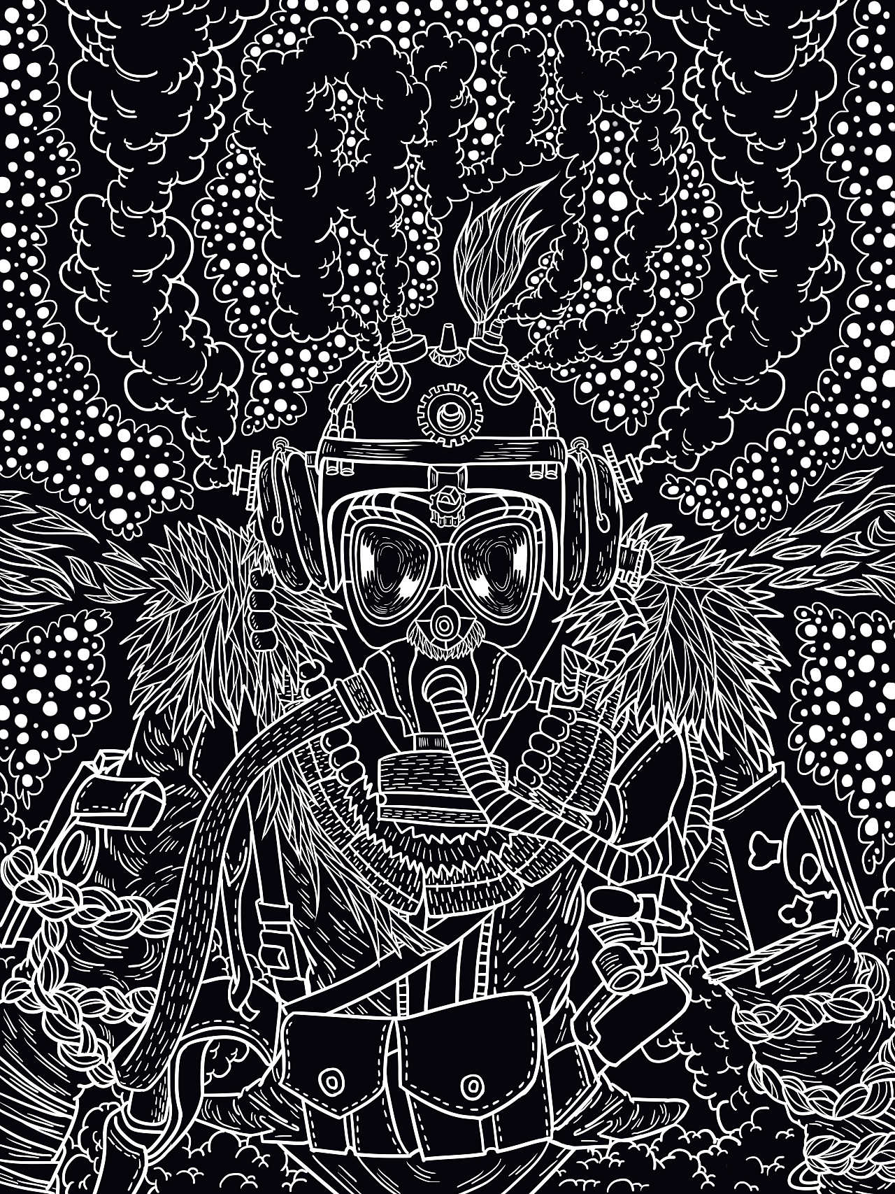 蒸汽朋克系列插画作品1