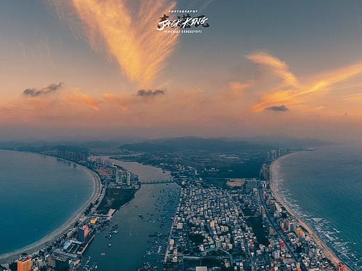 【航拍】惠州双月湾全景日出