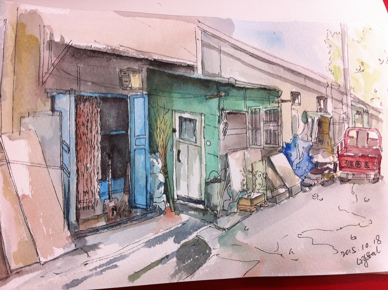 钢笔淡彩（图ZMzU2ODUzNjg=） - 绘画 - 站酷设计师清清无尘原创素材 - 站酷ZCOOL