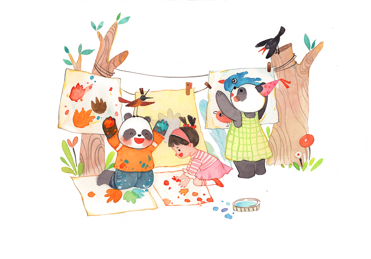 可可爱爱小动物们～集合啦！（图ZMjc3MjIyNDc2） - 儿童插画 - 站酷设计师蹦蹦蹦砰原创素材 - 站酷ZCOOL