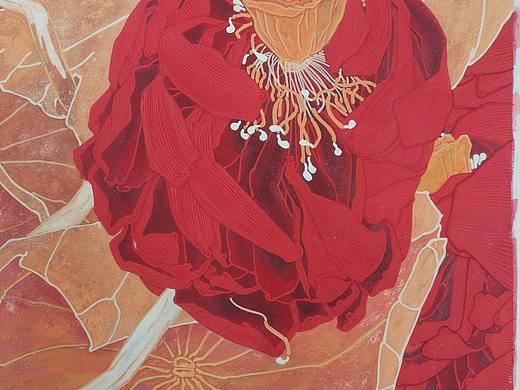 《轻雷细雨系列2》、国画、尺寸44X33、年份2024