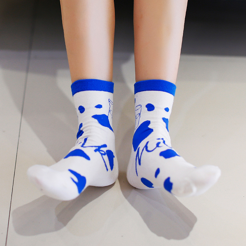 【详情页设计】【日用百货】日韩时尚牛奶袜详情页设计