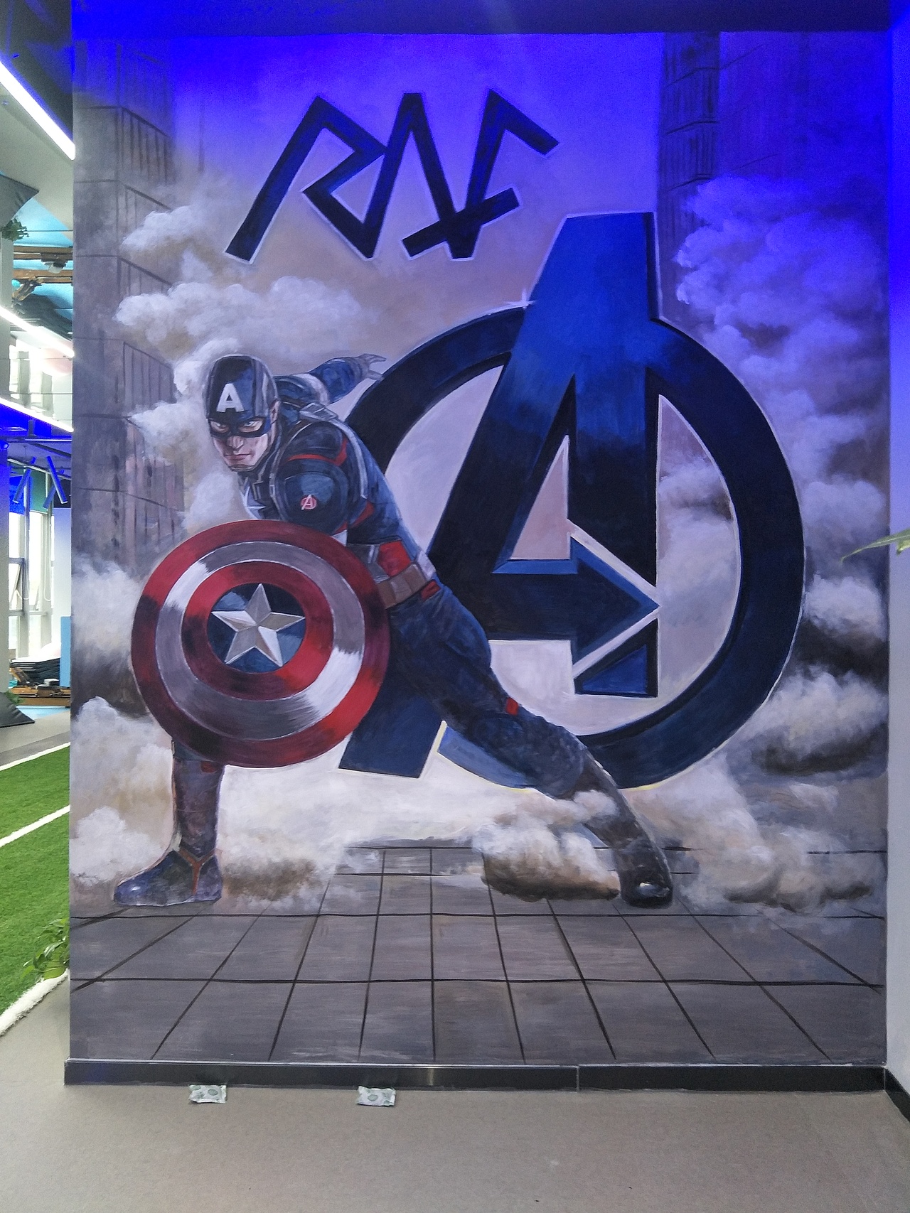 网吧墙绘 网咖墙画 成都墙绘