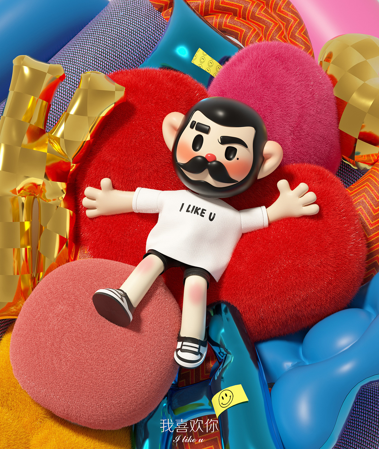 C4D｜个人卡通IP合集（图ZMzE0OTYzNjYw） - 人物/生物 - 站酷设计师安心乌龙茶原创素材 - 站酷ZCOOL