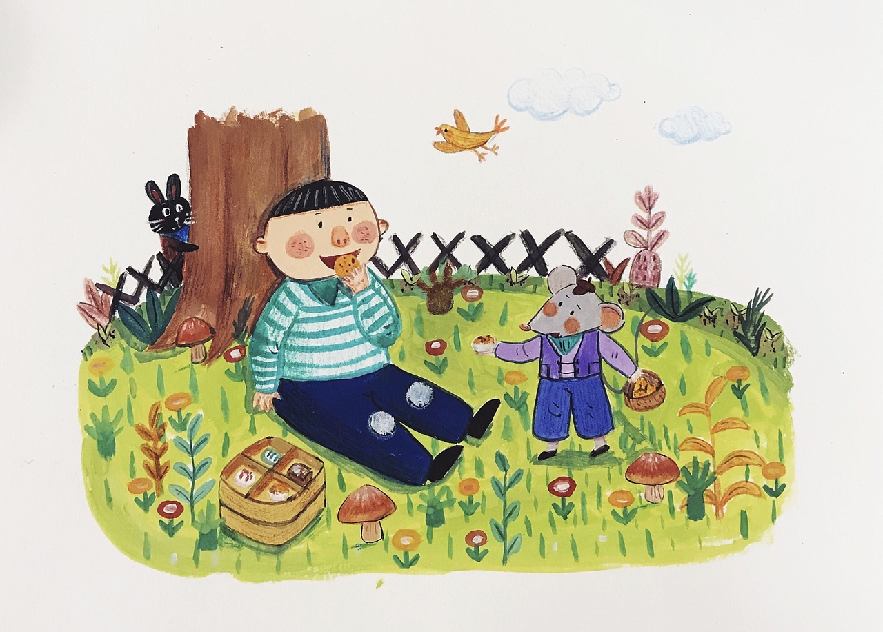 之前的画,补完整了。