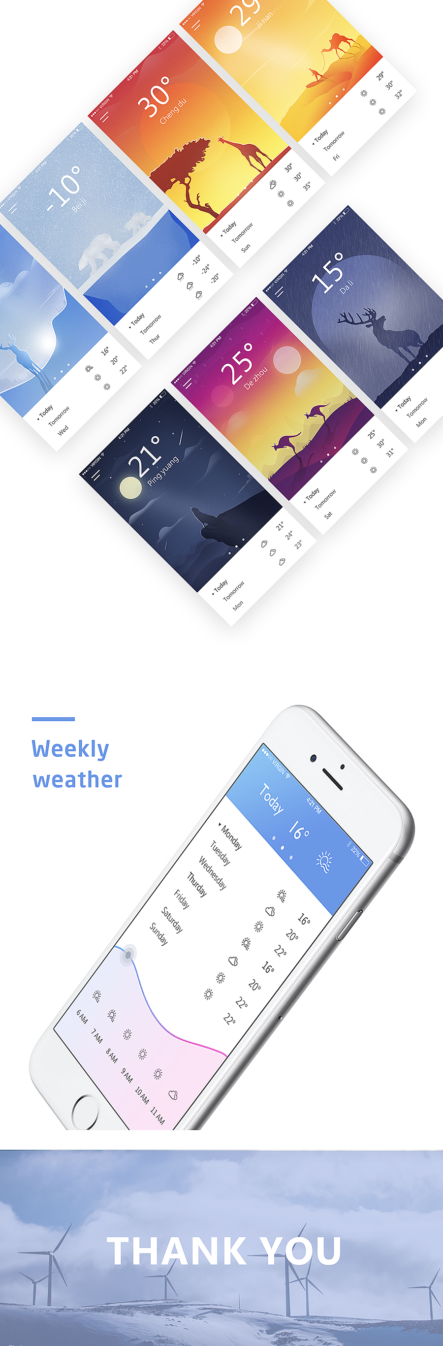 云鹿天气-APP设计
