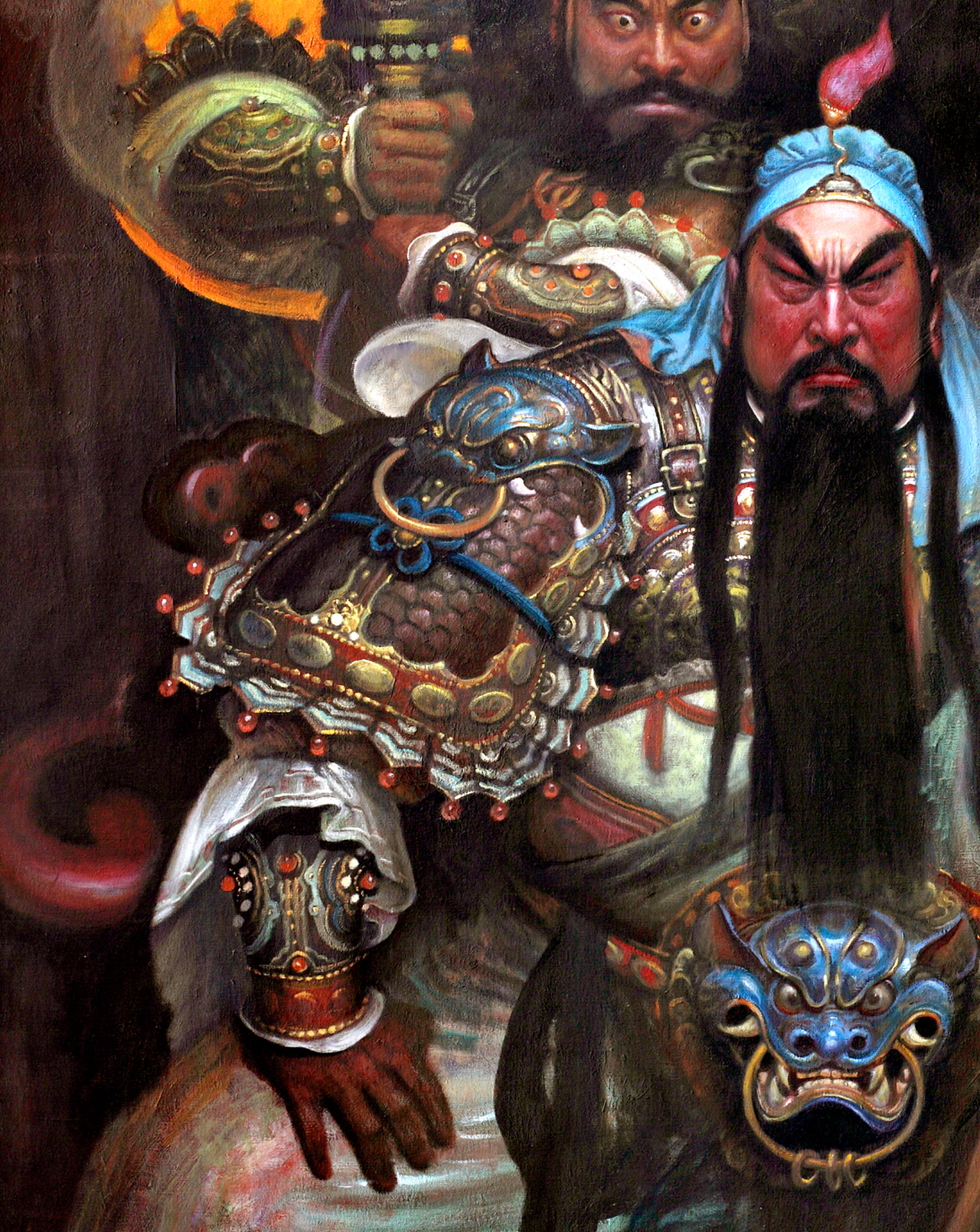 油画作品《武圣》(图ZMTMzODc4MDQ4) - 绘画 - 站酷设计师王可伟原创素材 - 站酷ZCOOL