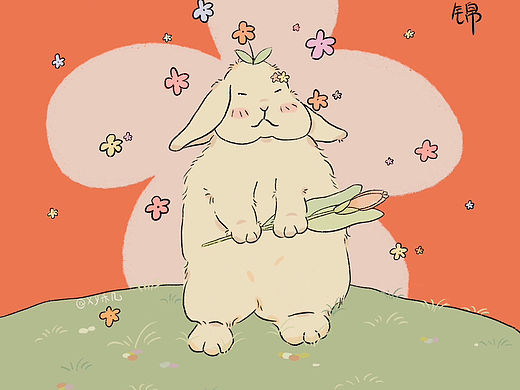 兔年祝福插画~