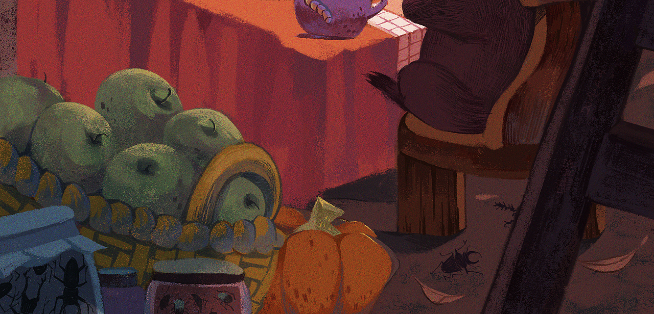 鼹鼠的款待（图ZMTUzNDM1NDg0） - 儿童插画 - 站酷设计师鴨貝貝原创素材 - 站酷ZCOOL