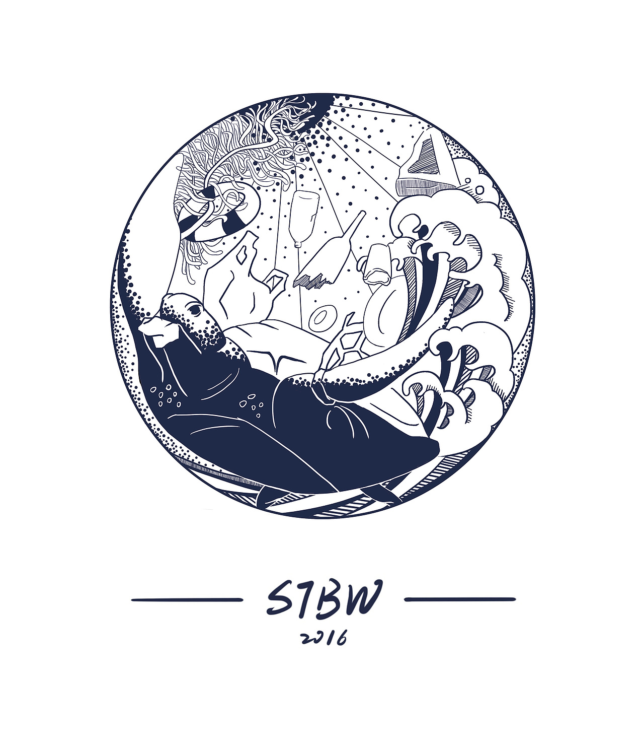 环保插画T恤（图ZMTczMjU3NTgw） - 艺术插画 - 站酷设计师水土八文原创素材 - 站酷ZCOOL
