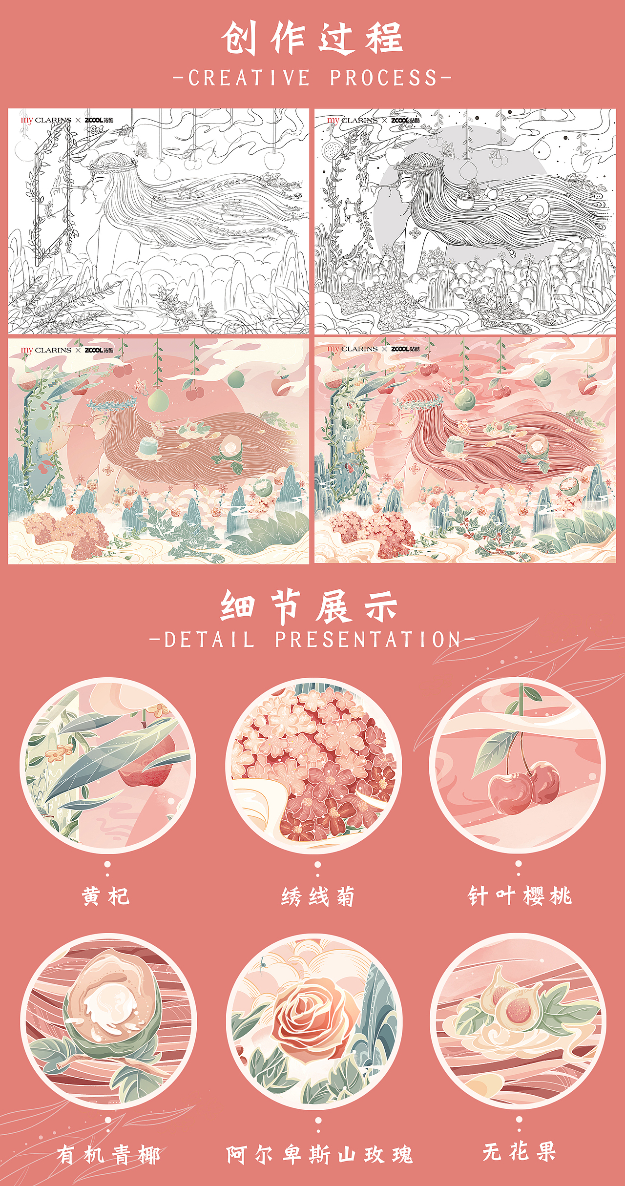 # my CLARINS 寻找天然好食肌 # 肌遇（图ZMjk2MDEzMTM2） - 海报 - 站酷设计师橙一XD原创素材 - 站酷ZCOOL