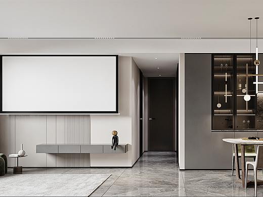 深圳装修：海纳公馆89㎡现代轻奢风格，刚需住出豪宅感