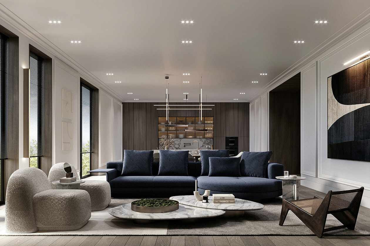 简约风大平米空间设计，优雅舒适的完美诠释