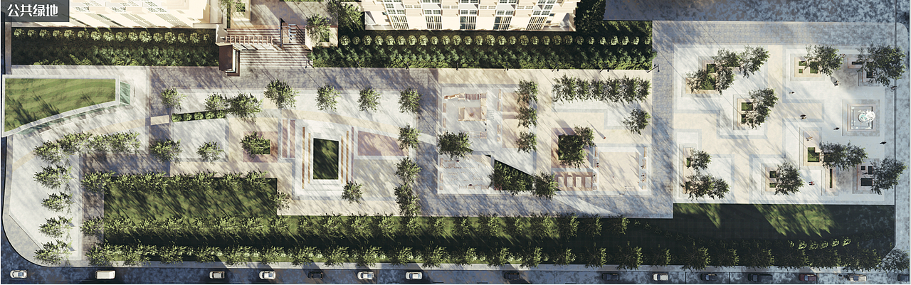 绿地俯瞰