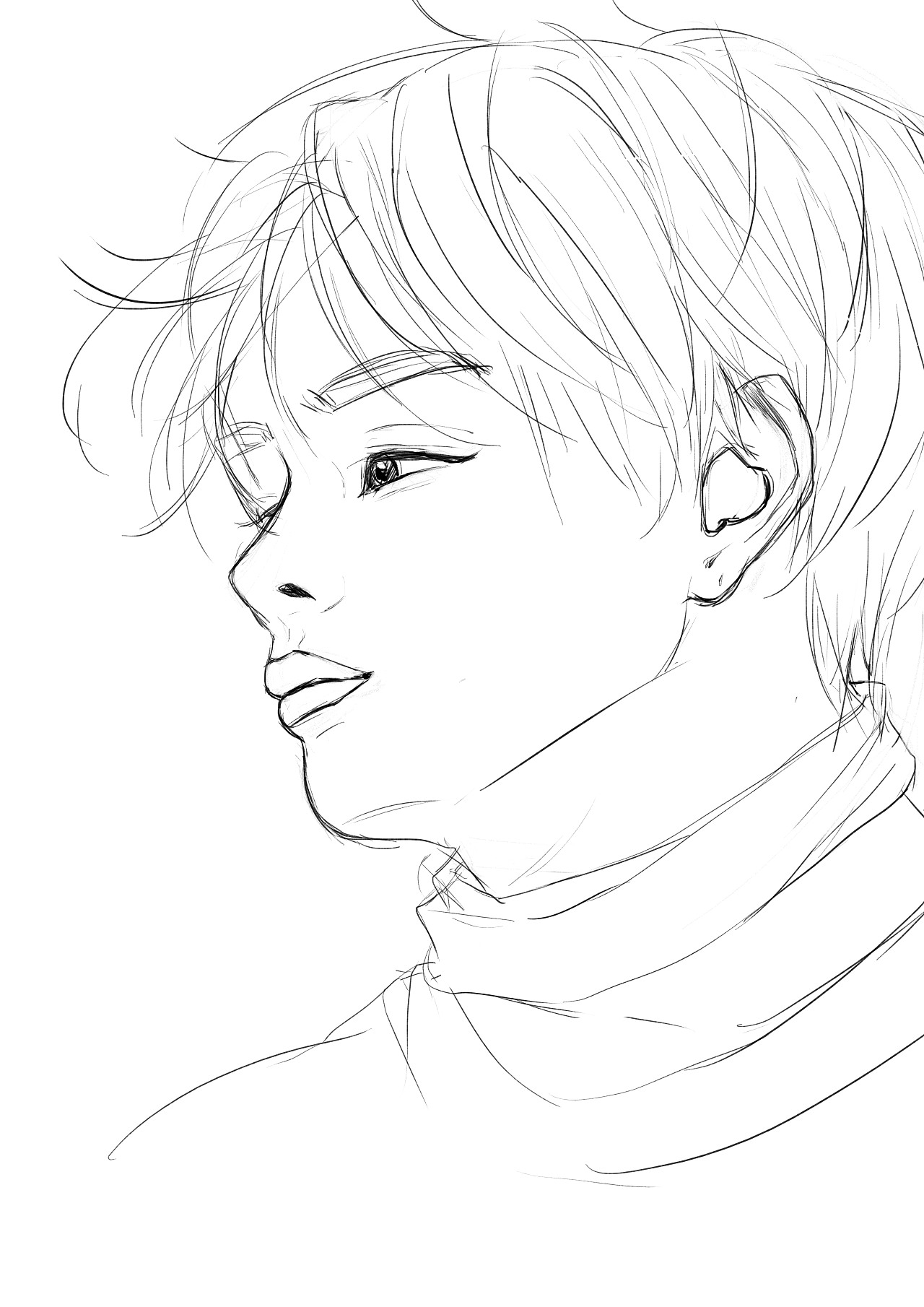 金泰亨|插画|创作习作|becky_jin_临摹作品-站酷zcool