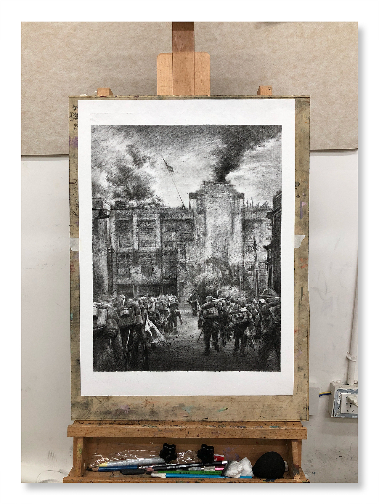 素描电影场景八佰