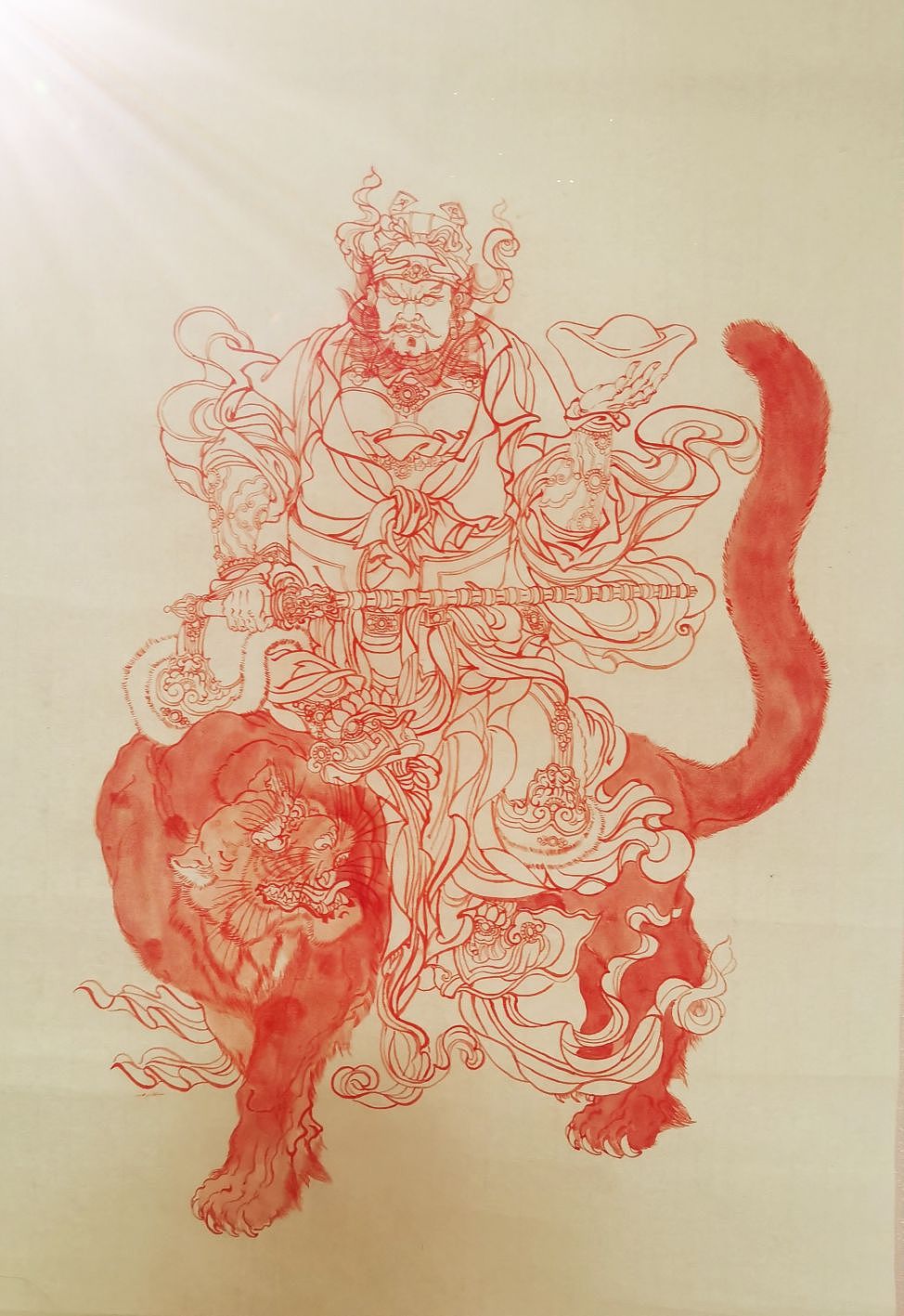 仿李云中老师朱砂恭绘公明哥哥（图ZMzUyNjk3Nzcy） - 绘画 - 站酷设计师301064844原创素材 - 站酷ZCOOL