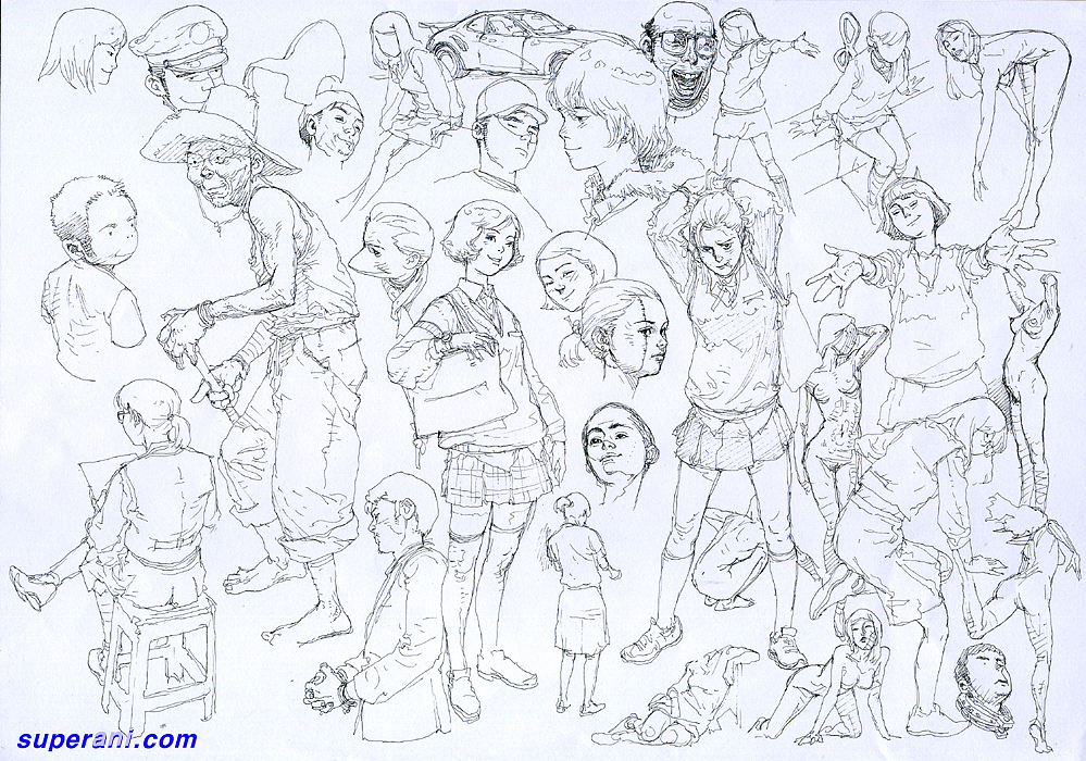 金正基KimJungGi速写手稿作品（图ZMjAxMTIwNDA=） - 其他动漫 - 站酷设计师金政基Kimjunggi原创素材 - 站酷ZCOOL