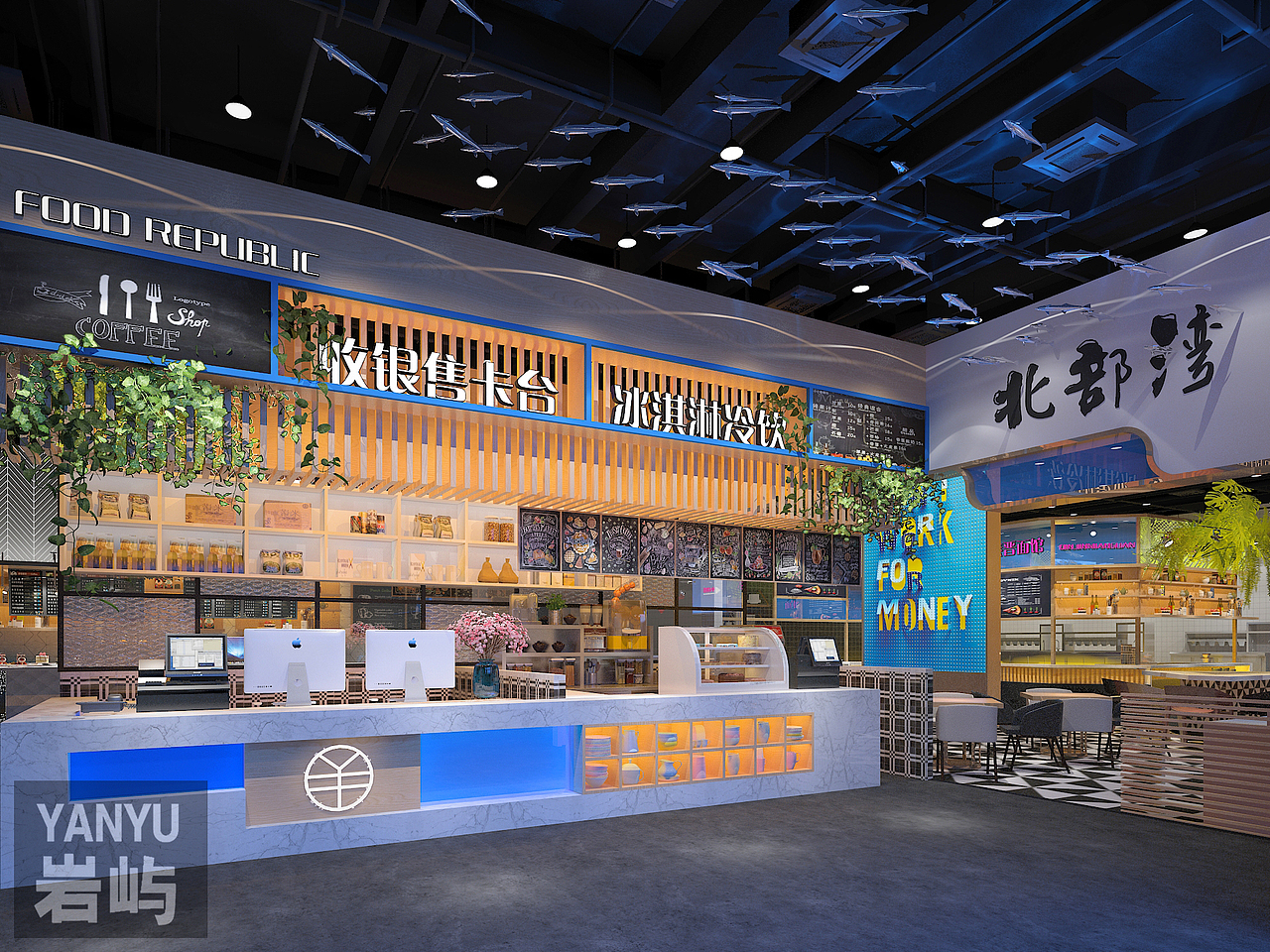 广西北部湾美食广场及海鲜酒楼设计方案