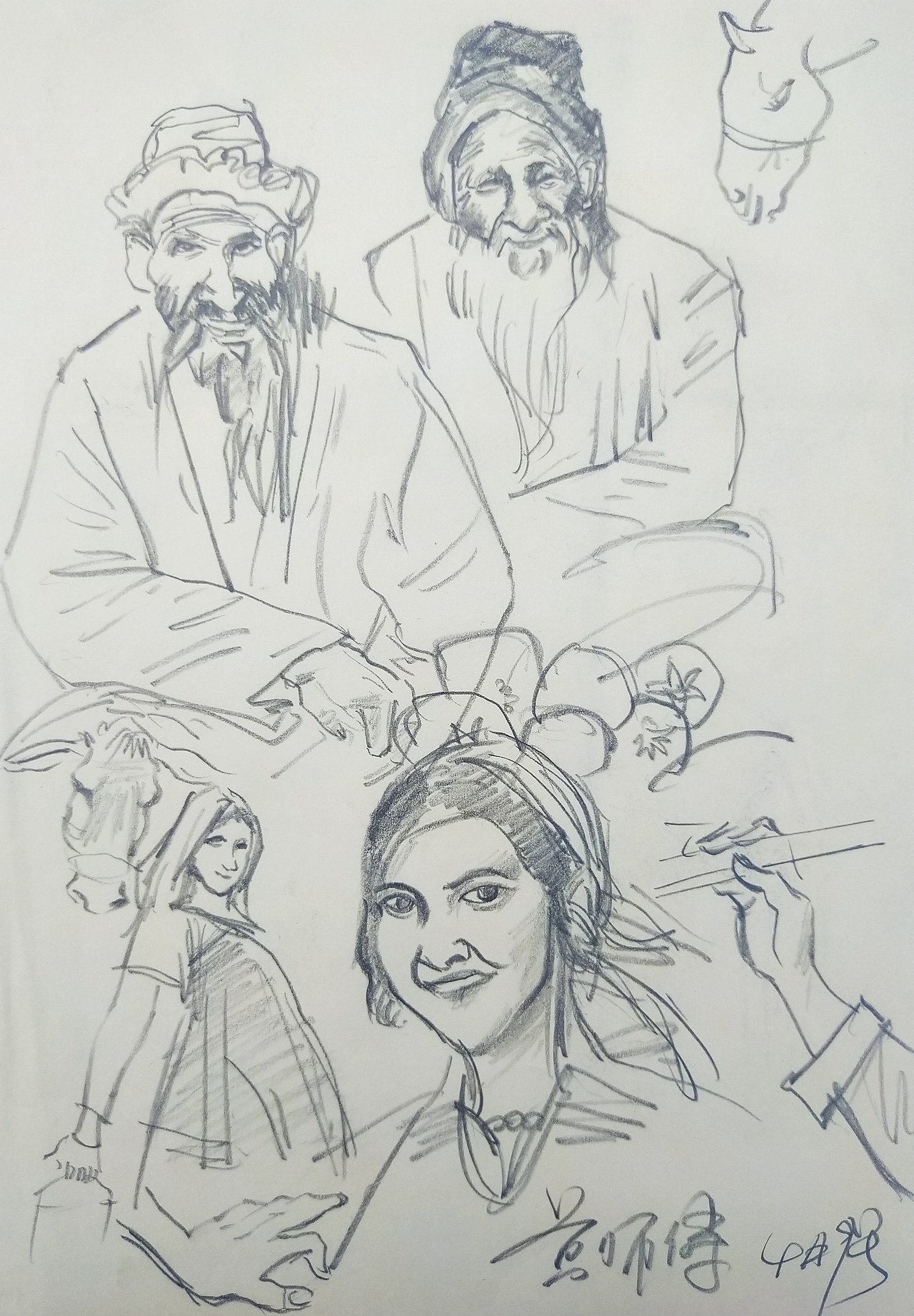 阿杜速写阿杜手绘速写肖像画大师速写艺术（图ZMjAyNzI0ODYw） - 绘画 - 站酷设计师阿杜手绘速写原创素材 - 站酷ZCOOL