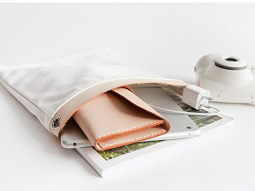 f2studio植鞣牛皮拼接帆布包文艺单肩斜挎女包纯白