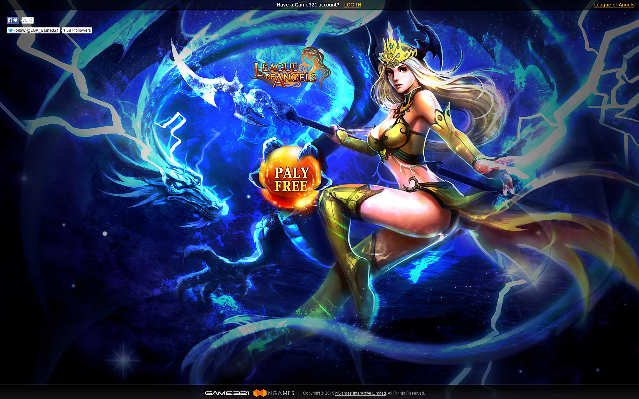 龙珠 水晶按钮 女神联盟 登录界面 银龙公主