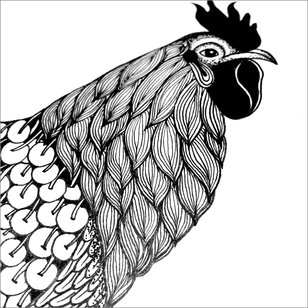 闻鸡起舞舞新春（图ZNjkxNjc3ODQ=） - 新锐潮流插画 - 站酷设计师蓝色火焰师原创素材 - 站酷ZCOOL