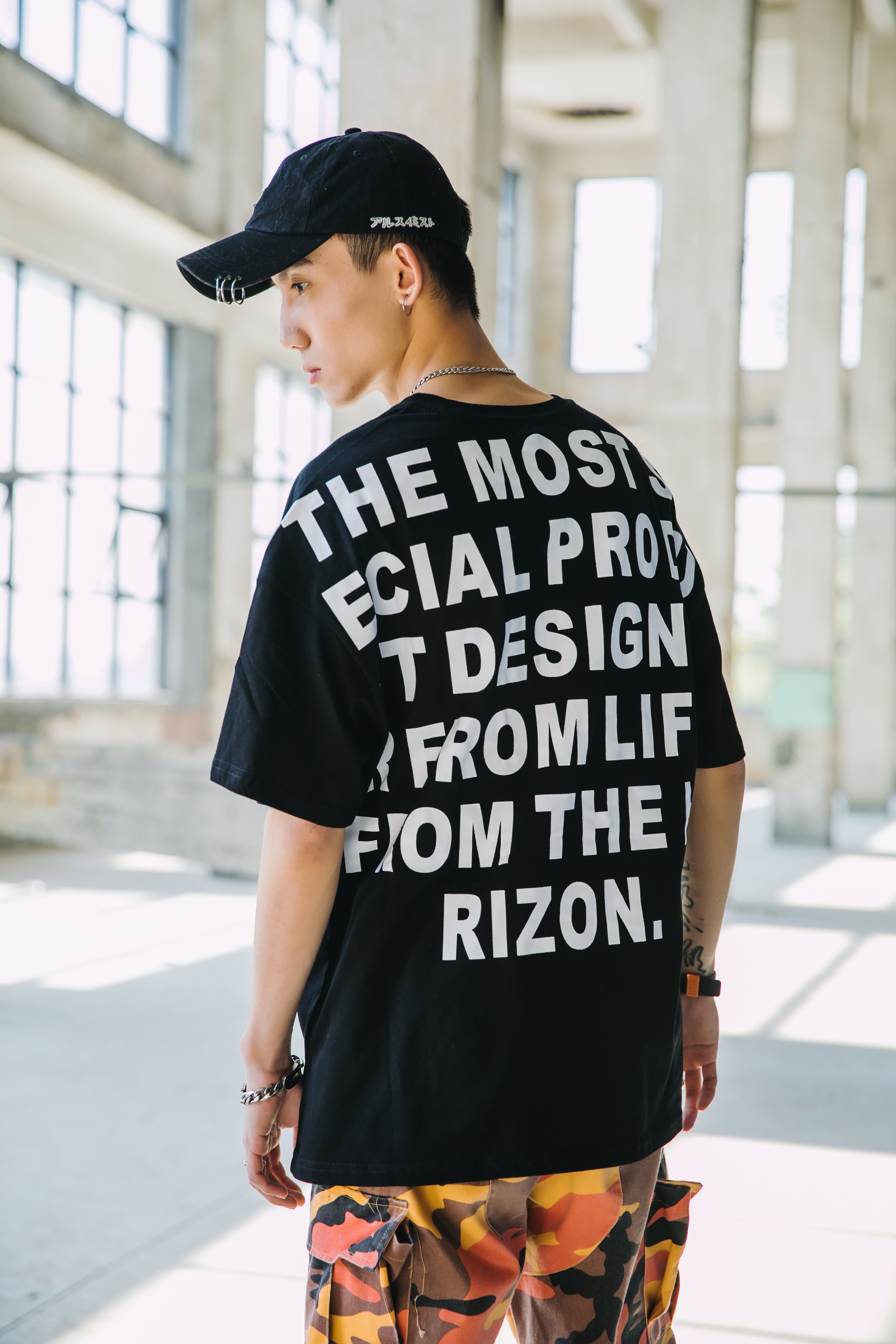 2018新款夏装英文字母印花短袖棉男女bf宽松