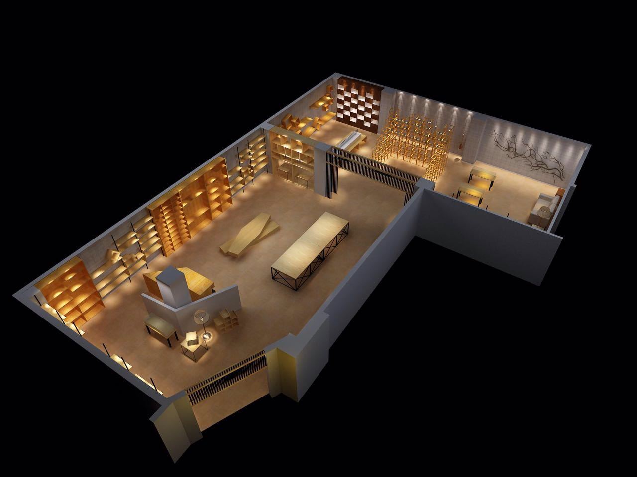 我的一些店铺设计|三维|建筑/空间|高傲控制不了低调 - 原创作品