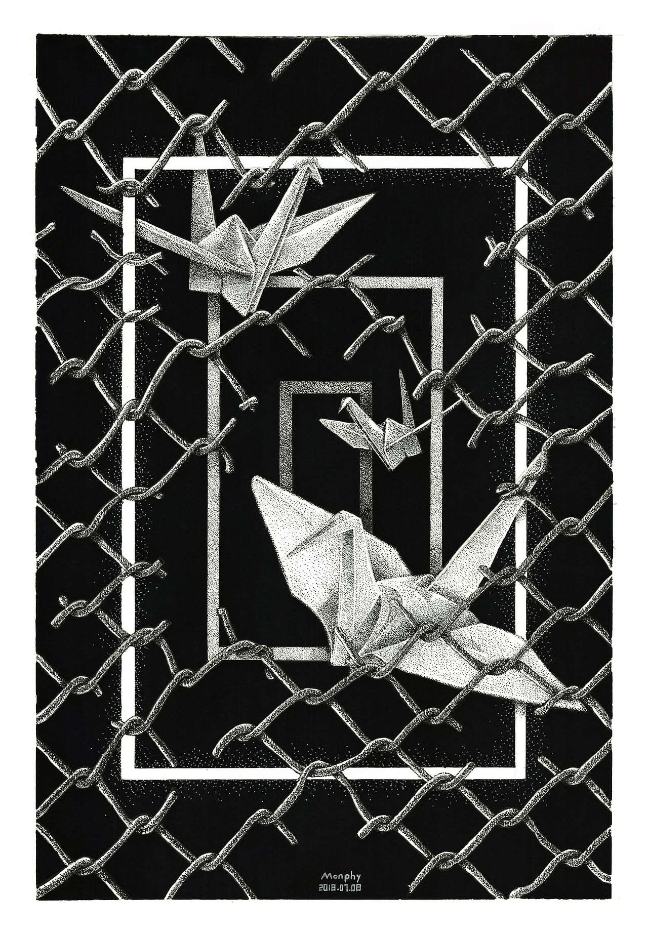 [黑白插画] 造梦系列 Dream Making Series（图ZMTI2MjUxNTg4） - 艺术插画 - 站酷设计师莫非视界原创素材 - 站酷ZCOOL
