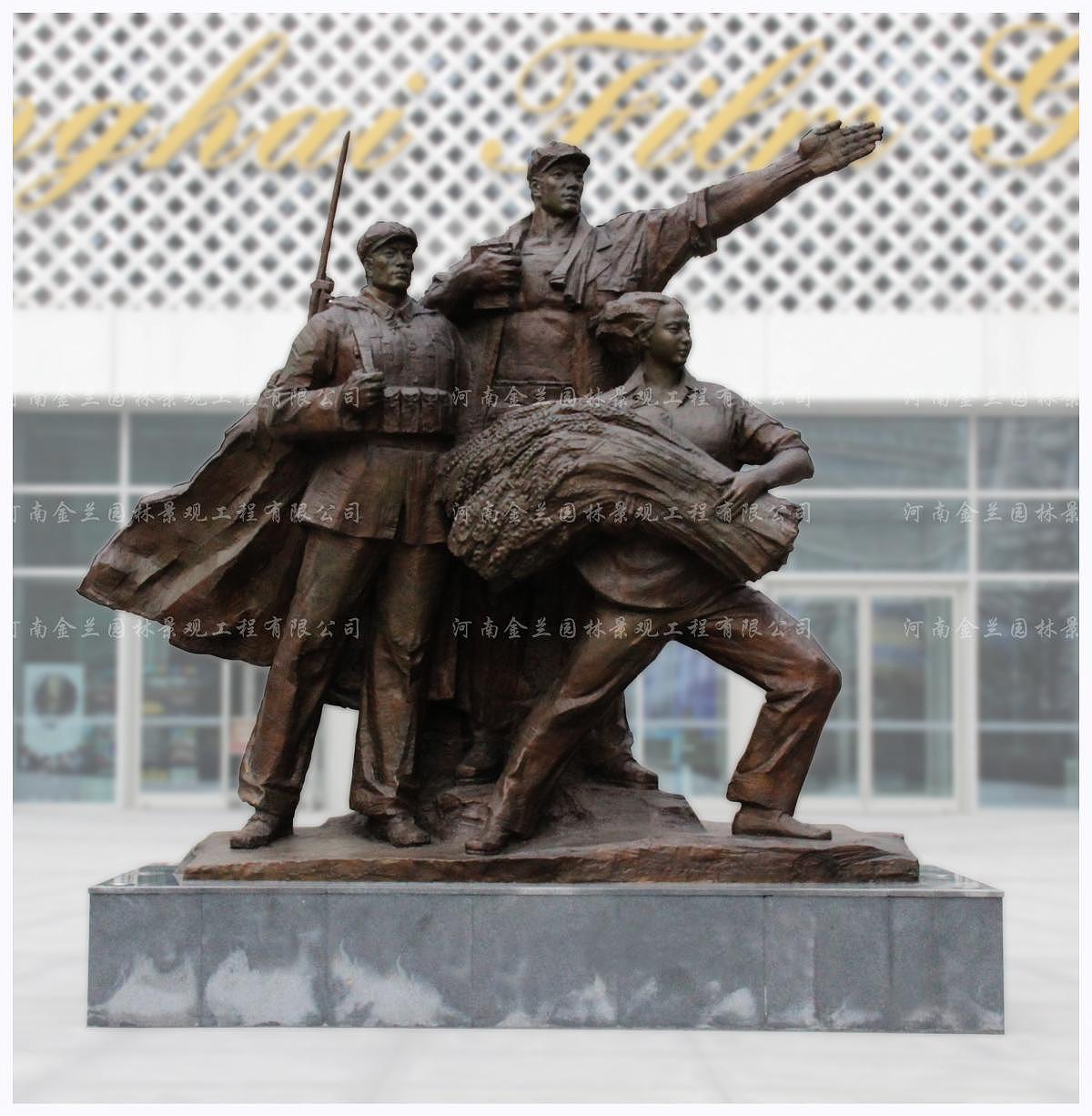 郑州革命人物雕塑,郑州社区革命人物雕塑,郑州党建文化雕塑,