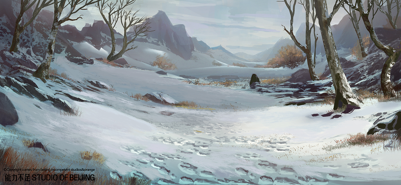 冬日雪景（图ZMTIzMjQ3Mzk2） - 概念设定 - 站酷设计师能力不足工作室原创素材 - 站酷ZCOOL
