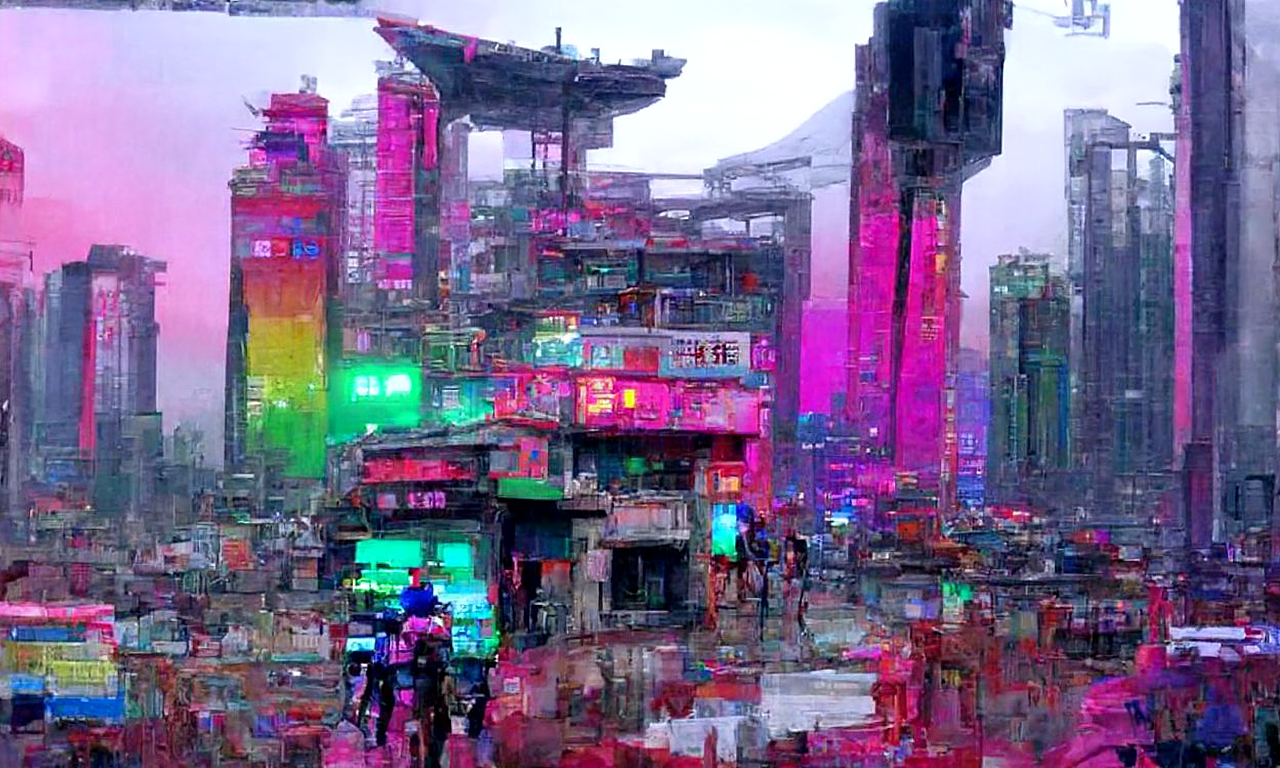 【AI绘画】赛博朋克风城市（图ZMjk2OTMwNTEy） - 新锐潮流插画 - 站酷设计师剑丶暝原创素材 - 站酷ZCOOL