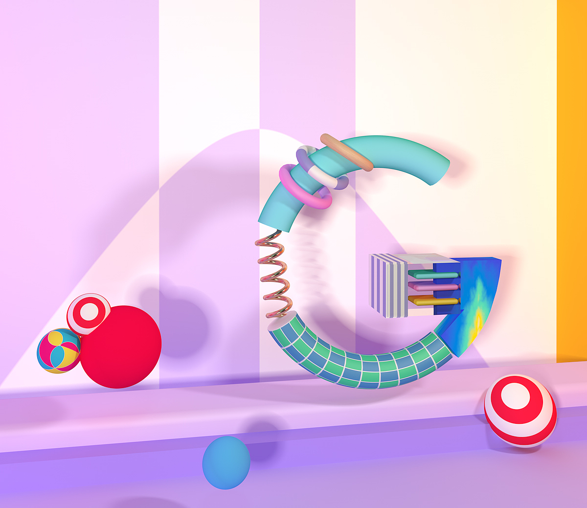 C4D作品集（上篇）（图ZNzg0NTYyODQ=） - 场景 - 站酷设计师7仙贝原创素材 - 站酷ZCOOL