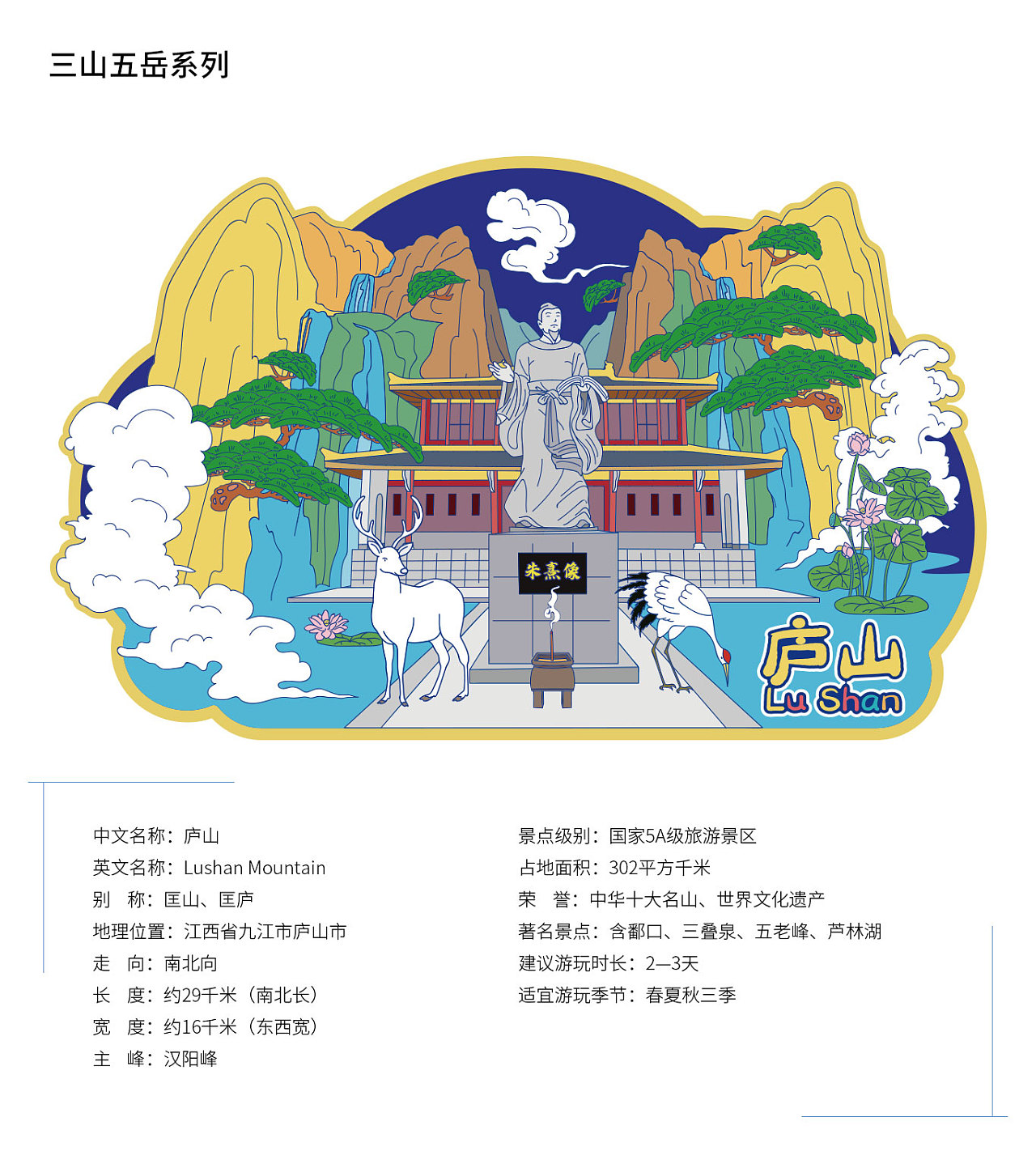 三山五岳|插画|商业插画|猫野thelma - 原创作品 - 站酷 (zcool)