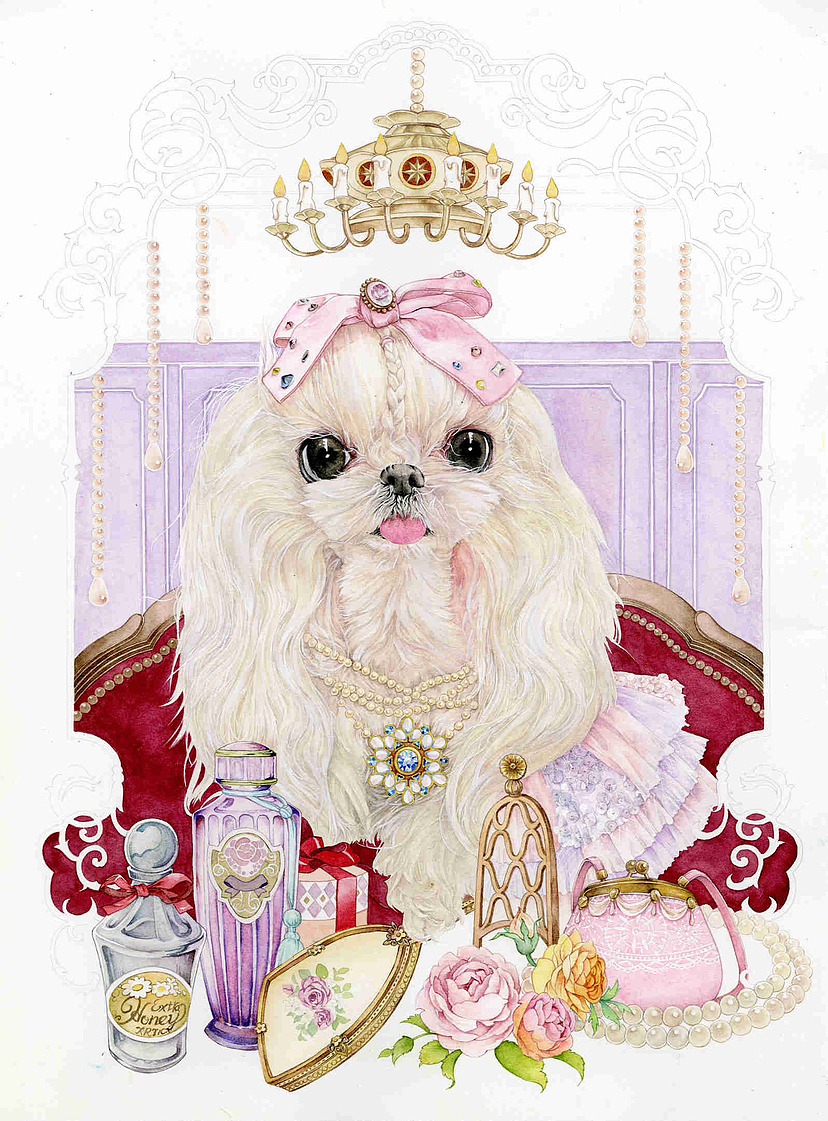 狗中贵族马尔济斯（图ZMzI1ODEyMDU2） - 创作习作 - 站酷设计师爱做梦的猫原创素材 - 站酷ZCOOL