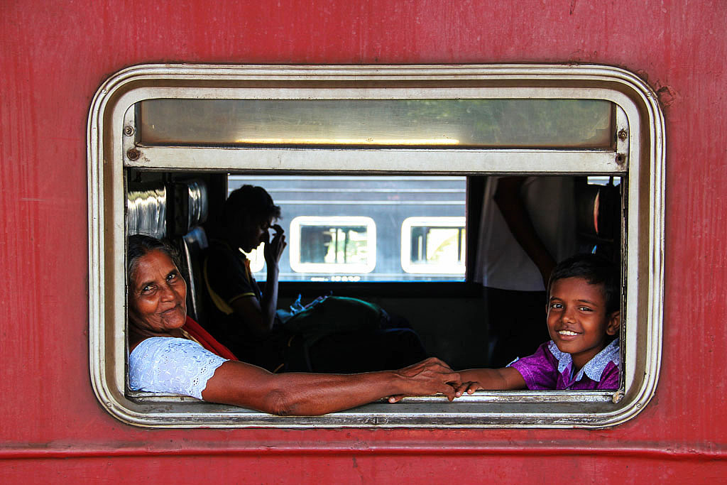 斯里兰卡/加勒/斯里兰卡的火车