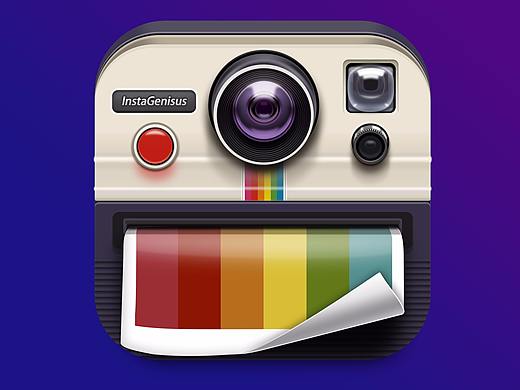 PS - 相机写实图标