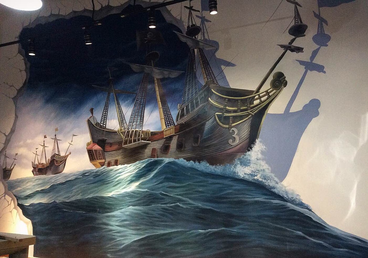 艺芭ART手绘工作室一些3D彩绘与墙绘案例（图ZNTMyNjM4Njg=） - 家装设计 - 站酷设计师肖志原创素材 - 站酷ZCOOL