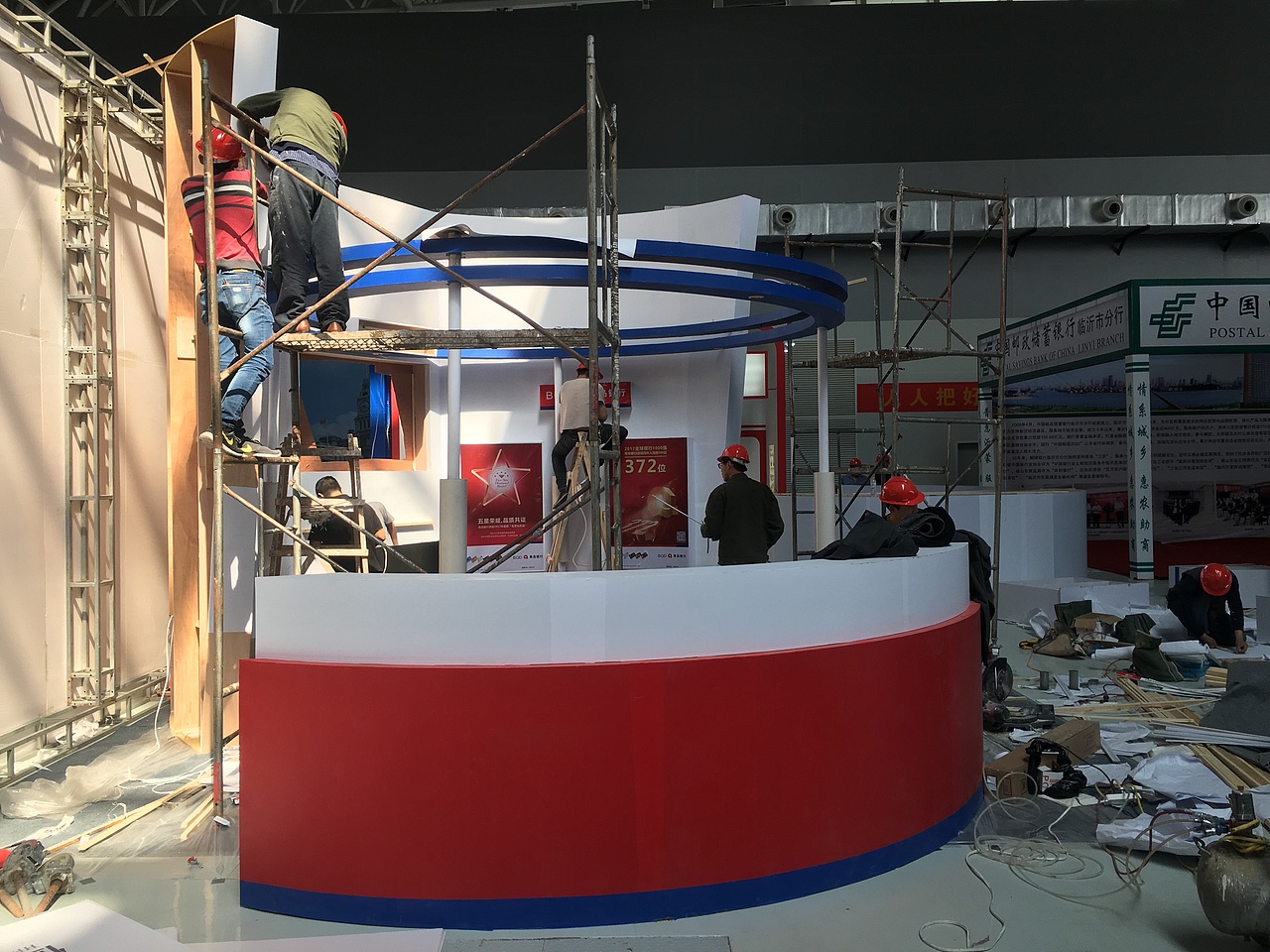 银行展位效果及搭建