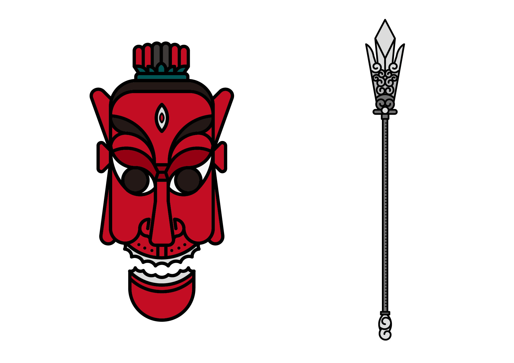 贵州傩面面具系列设计