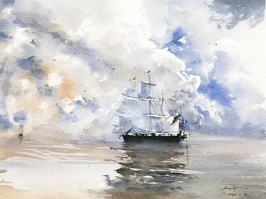 水彩风景