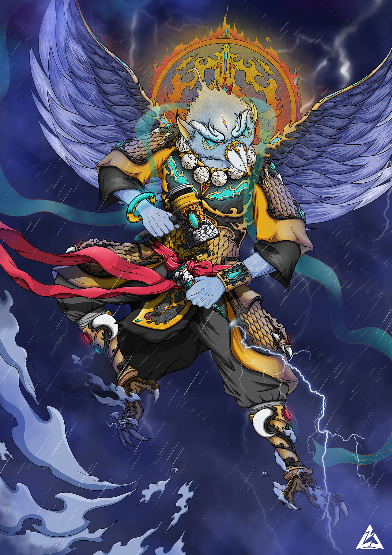 雷震子|插画|创作习作|liiaz_原创作品-站酷zcool